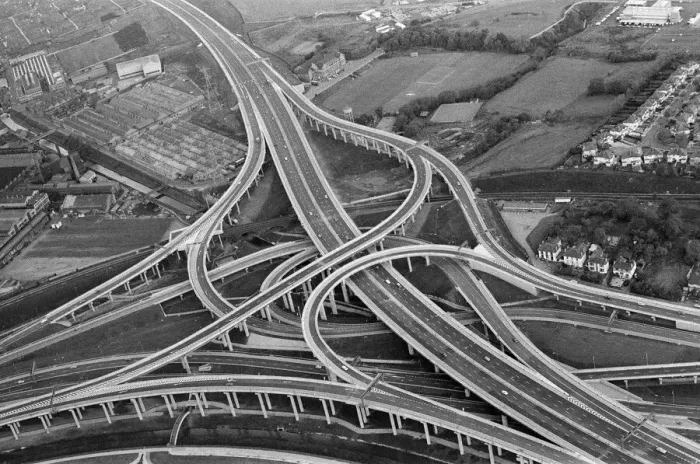 Framed Print : Spaghetti Junction came through its first major test. Drivers in the spring Bank Holiday Framed Print : Spaghetti Junction came through its first major test. Drivers in the spring Bank Holiday