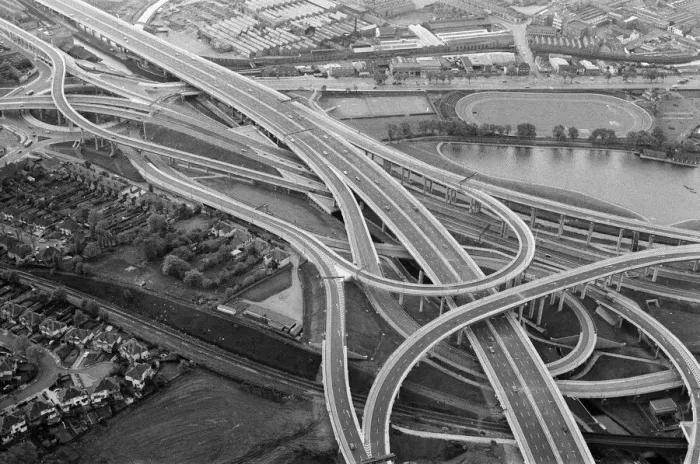 Framed Print : Spaghetti Junction came through its first major test. Drivers in the spring Bank Holiday Framed Print : Spaghetti Junction came through its first major test. Drivers in the spring Bank Holiday