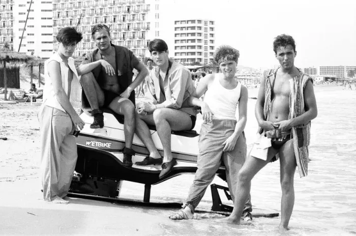 Framed Print : Spandau Ballet, Ibiza, Spain, July 1981 Framed Print : Spandau Ballet, Ibiza, Spain, July 1981