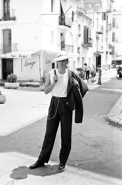 Spandau Ballet, Ibiza, Spain, July 1981. Tony Hadley