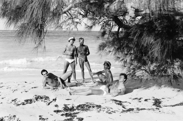 Framed Print : Spandau Ballet, music group, have been in the Bahamas for the last two weeks