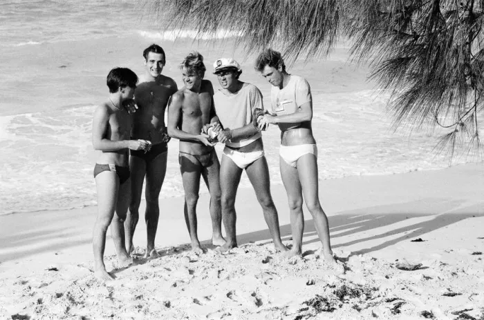 Framed Print : Spandau Ballet, music group, have been in the Bahamas for the last two weeks