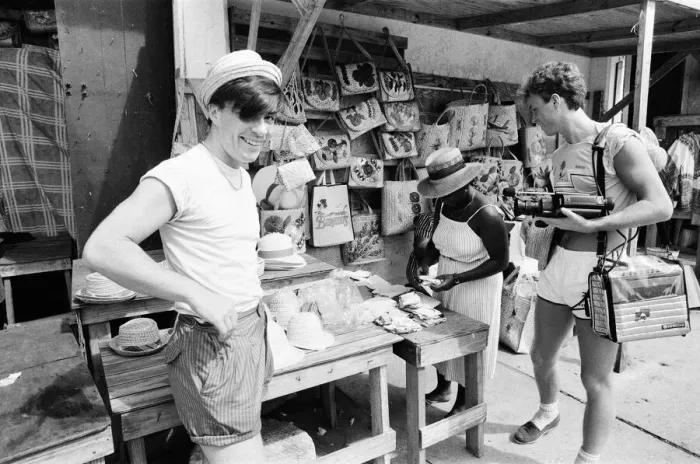 Framed Print : Spandau Ballet, music group, have been in the Bahamas for the last two weeks