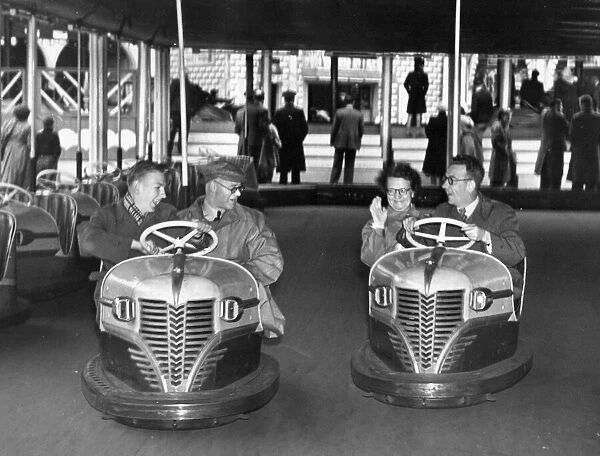 The Spanish City amusement park in Whitley Bay This happy foursome are enjoying