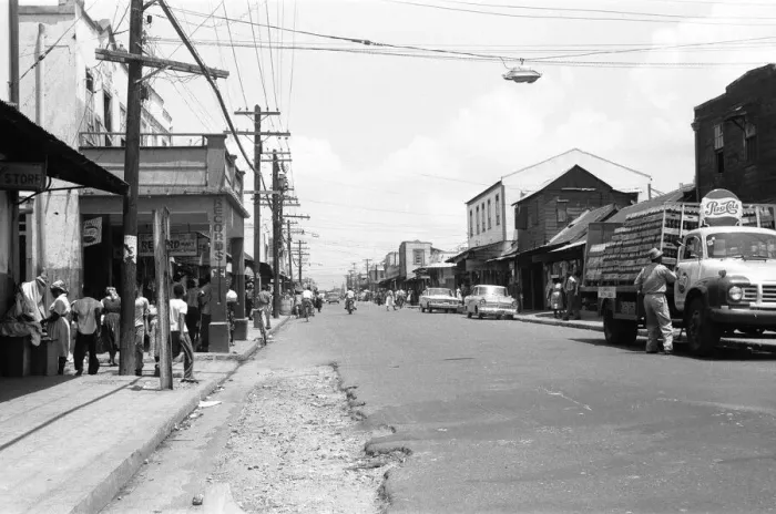 Framed Print : Spanish Town Road, Kingston Jamaica. 19th May 1963 Framed Print : Spanish Town Road, Kingston Jamaica. 19th May 1963