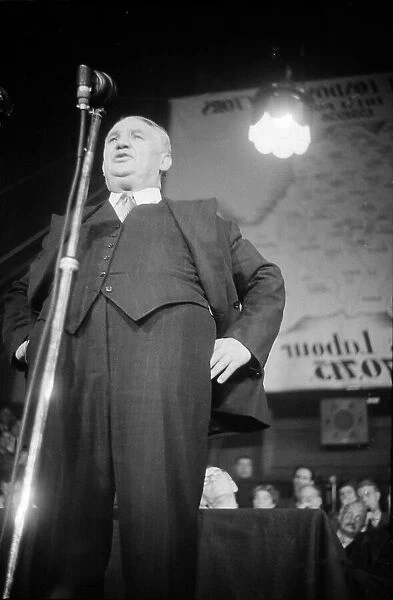 A speaker at a 1945 pre election Labour party rally July 1945