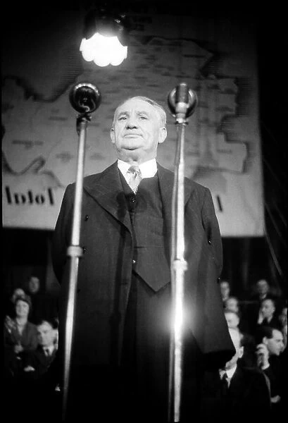 A speaker at a 1945 pre election Labour party rally July 1945