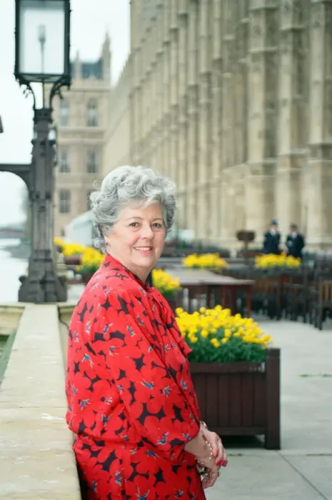 Framed Print : Speaker of the House of Commons Betty Boothroyd at Embankment, London. 27th April 1992