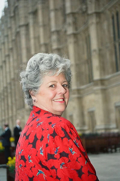 Speaker of the House of Commons Betty Boothroyd at Embankment, London. 27th April 1992