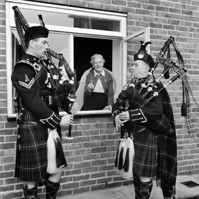 Framed Print : Due to a special request, Sgt. John Gibb (former Black Watch Guard) & Cpl Framed Print : Due to a special request, Sgt. John Gibb (former Black Watch Guard) & Cpl