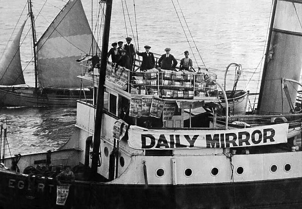 Special tug for the Daily Mirror. The Liverpool tug, Egerton