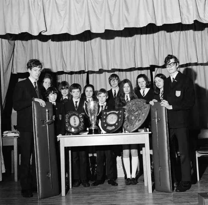 Framed Print : Speech day at Richard Hind School, Stockton. 1971 Framed Print : Speech day at Richard Hind School, Stockton. 1971