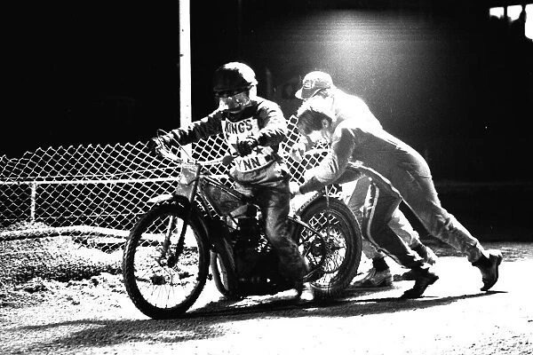 Speedway Action from Brough Park, Newcastle 27 October 1986