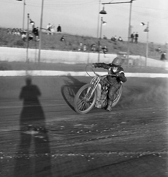 Speedway action at Liverpool World Championship. June 1960 M4380A-011