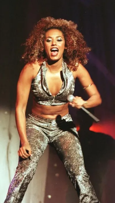 Framed Print : Spice Girl Mel B performs for Prince Harry and his father Prince Charles in Johannesburg