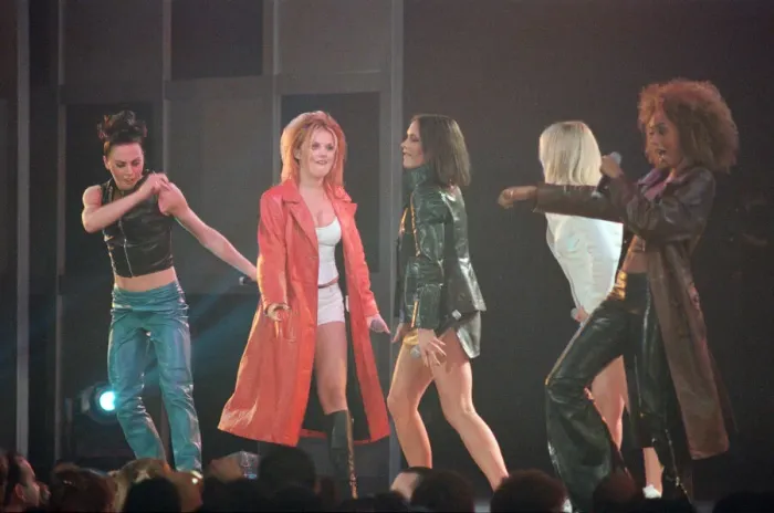 Framed Print : Spice Girls at Alexandra Palace in London to help launch new McLaren MP4 12 Formula One Framed Print : Spice Girls at Alexandra Palace in London to help launch new McLaren MP4 12 Formula One