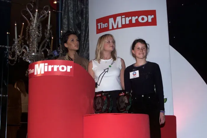 Framed Print : The Spice Girls with Josie Russell May 1999 at the Mirror Pride of Britain Awards