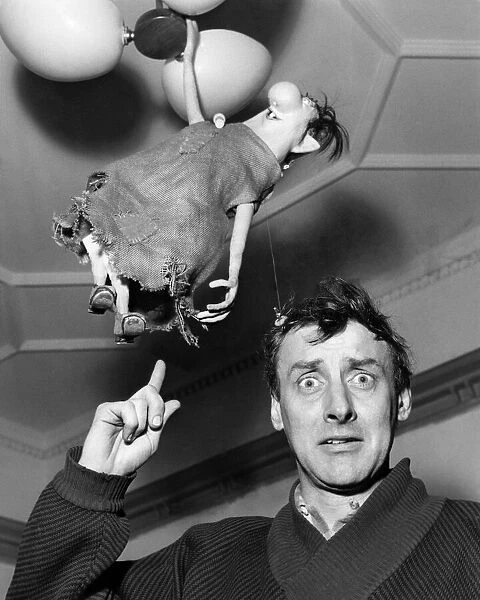 Spike Milligan and Eccles, a character from the Goon Show. March 1966 P011413