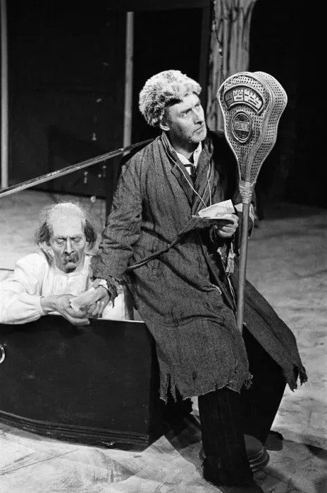 Framed Print : Spike Milligan seen here during the photo-call, for The Bed Sitting Room at the Mermaid