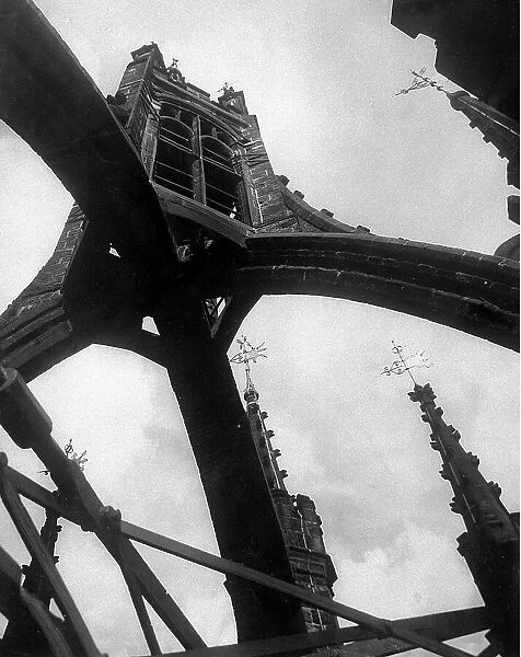 The spires of St. Nicholass Cathedral, Newcastle