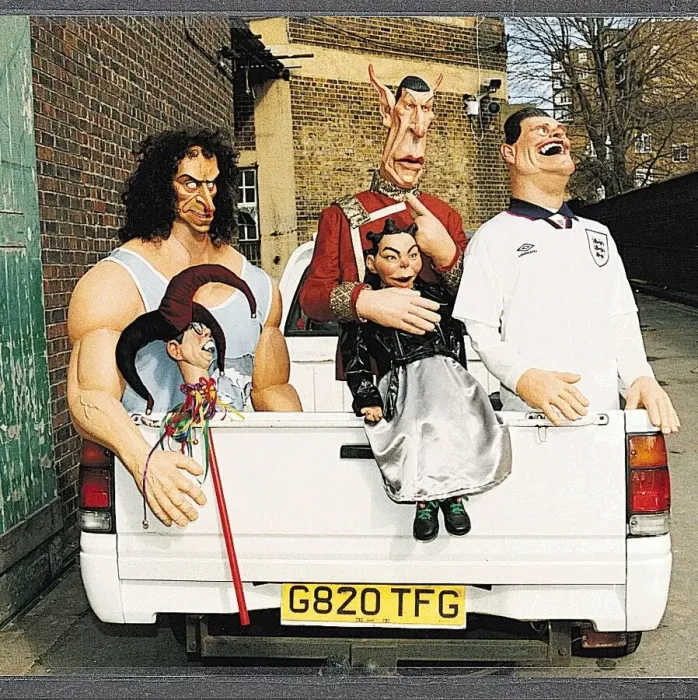 Framed Print : Spitting Image puppets Wolf Bjork Spock Paul Gascoigne TV programme