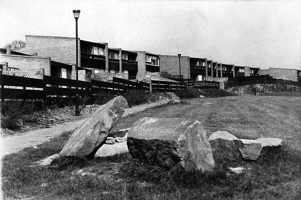 Split level housing at Donwell Village, Washington. 3rd May 1972