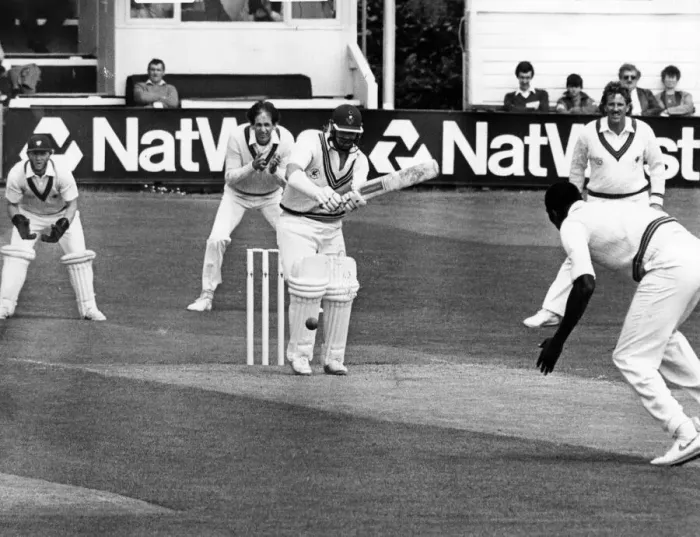 Framed Print : Sport - Cricket - Glamorgan County Cricket Club - Hugh Morris the Glamorgan batsman plays