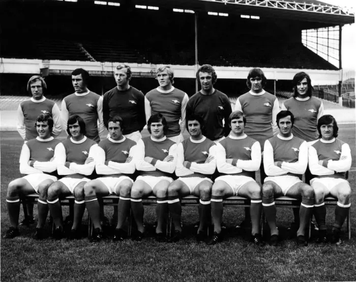 Framed Print : Sport - Football - Arsenal - Team - 1971-72 Back Row - L to R - Bob McNab