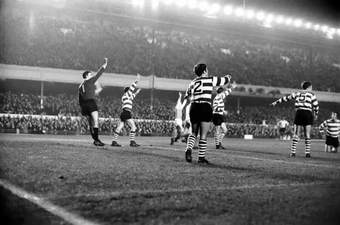 Framed Print : Sport: Football: Arsenal v. Sporting Lisbon Inter City Fairs Cup. Action from the match Framed Print : Sport: Football: Arsenal v. Sporting Lisbon Inter City Fairs Cup. Action from the match