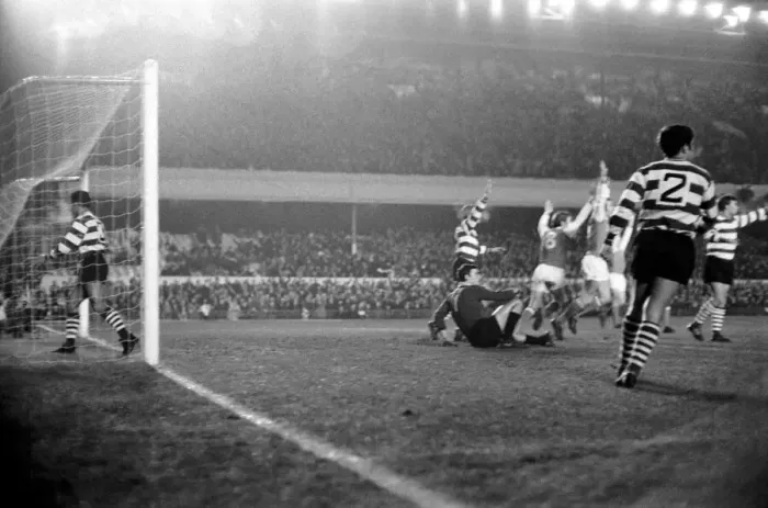 Framed Print : Sport: Football: Arsenal v. Sporting Lisbon Inter City Fairs Cup. Action from the match Framed Print : Sport: Football: Arsenal v. Sporting Lisbon Inter City Fairs Cup. Action from the match
