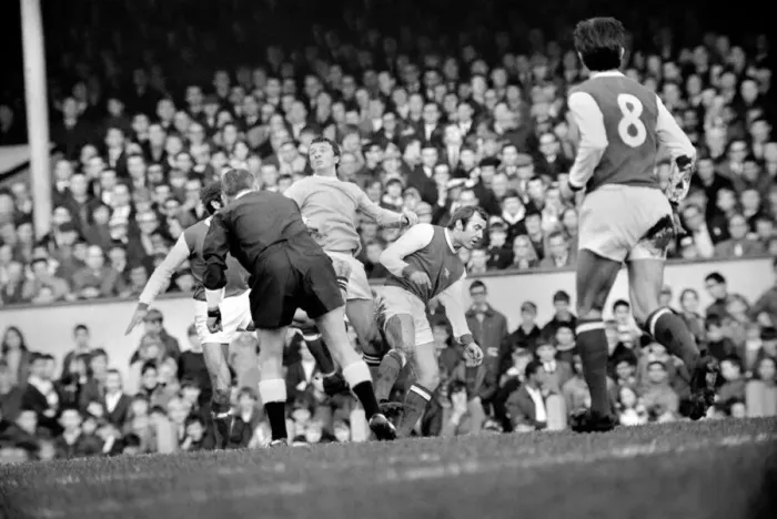 Framed Print : Sport Football. Arsenal vs. Manchester City. November 1969 Z11279-014