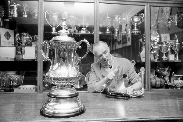 Sport  /  football  /  F. A. Cup  /  Trophy. F. A. Cup gets final polish. January 1971 71-00163-003