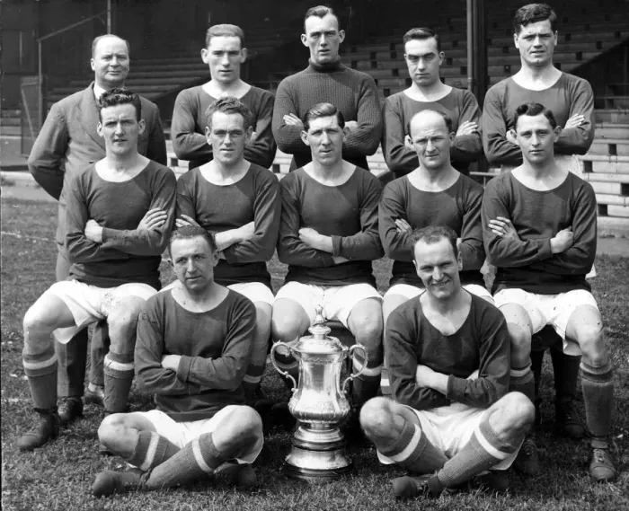 Framed Print : Sport - Football - FA Cup Final - 1927 - Cardiff City v Arsenal - The Cardiff City team