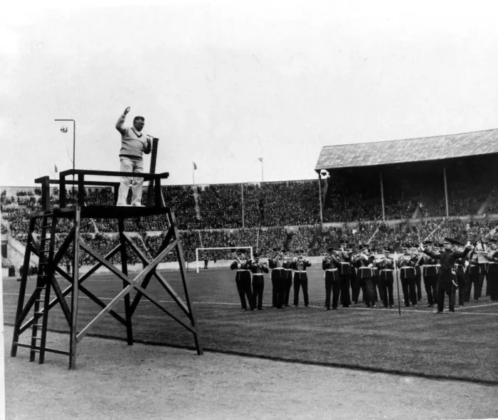 Framed Print : Sport - Football - FA Cup Final - 1927 - Cardiff City v Arsenal - Wembley - Mr T. P