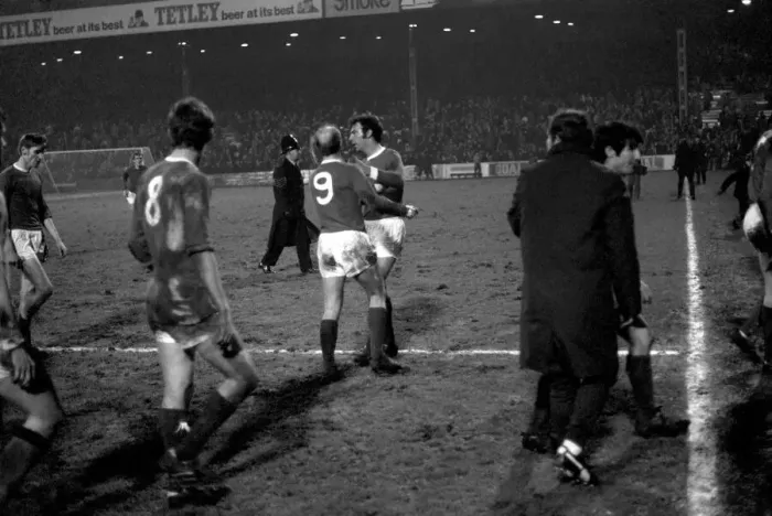 Framed Print : Sport. Football, League Cup Semi Final 1st leg Manchester City 2 v. Manchester United Framed Print : Sport. Football, League Cup Semi Final 1st leg Manchester City 2 v. Manchester United
