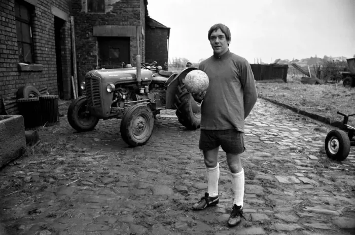 Framed Print : Sport. Football: Sixteen yr old Ronald Aspinwall. He manages Carr Farm