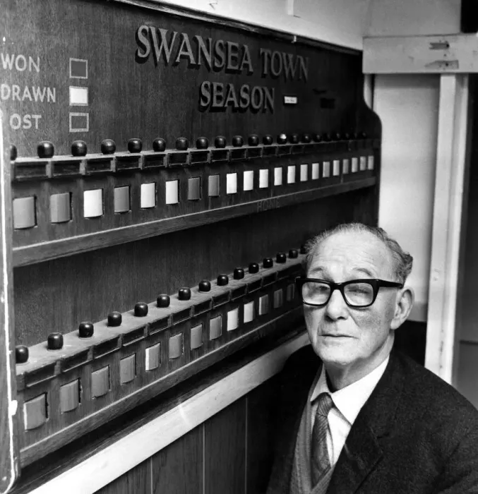 Framed Print : Sport - Football Swansea - Joe Sykes, Swansea Manager. 19th January 1967 Framed Print : Sport - Football Swansea - Joe Sykes, Swansea Manager. 19th January 1967