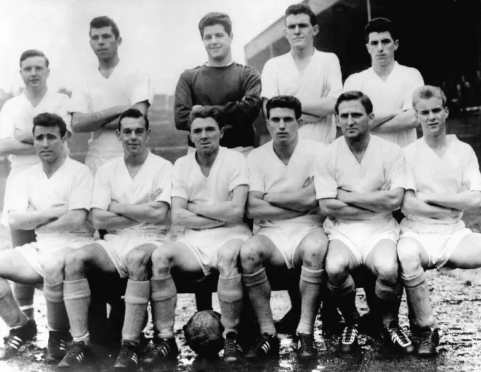 Framed Print : Sport - Football - Swansea Town - Front Row - L to R - Saunders, C. Webster, H Framed Print : Sport - Football - Swansea Town - Front Row - L to R - Saunders, C. Webster, H