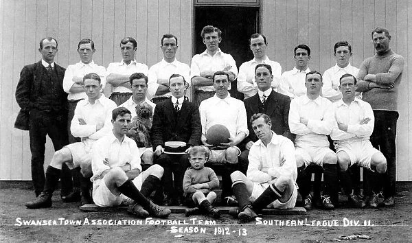 Sport - Football - Swansea Town - Southern League Division Two - Season 1912-13