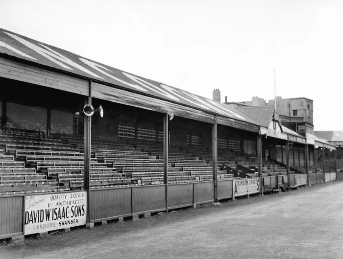 Framed Print : Sport - Football - Swansea - Vetch Field - 23rd July 1966 - Western Mail and Echo Ltd