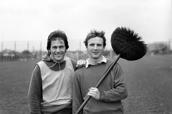 Sport: Football: West Ham Training. Paul Goddard and Stuart Pearson also get the brush
