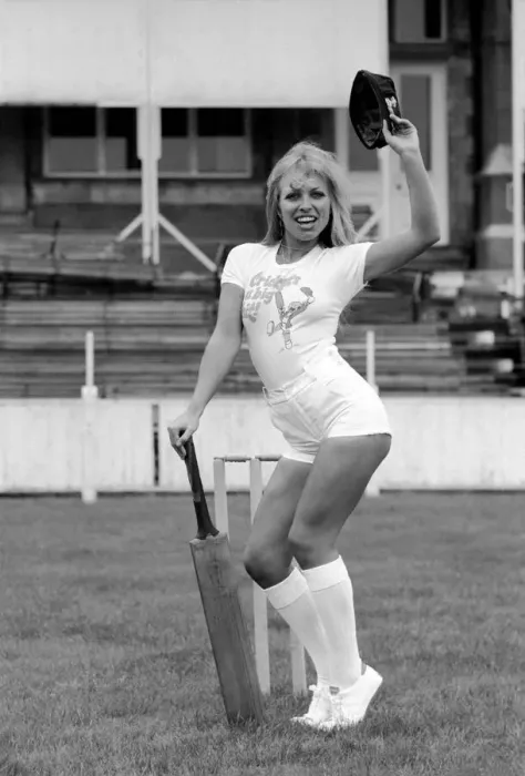 Framed Print : Sport  /  Glamour  /  Cricket  /  Model. Model Susan Shaw as Walt Disney