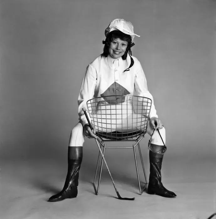 Framed Print : Sport: Horse racing. Lady Jockey Brook Sanders in the Daily Mirror Studio Framed Print : Sport: Horse racing. Lady Jockey Brook Sanders in the Daily Mirror Studio