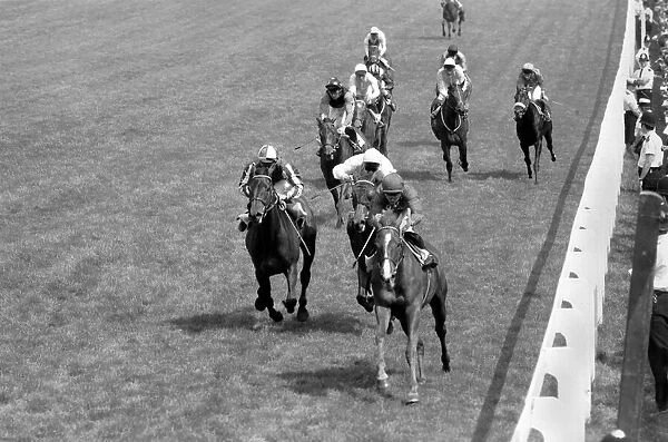 Sport: Horseracing: The Oaks at Epsom, won by jockey Willie Carson and trainer Dick Hern