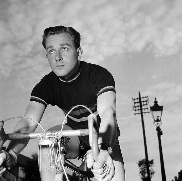 Sport Olympic Games: Ron Stretton Olympic cyclist seen here training for the 1956 games