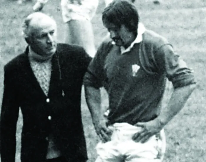  : Sport - Rugby - England v Wales - 1980 - Paul Ringer is escorted from the field following