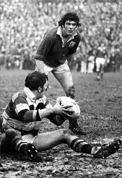 Sport - Rugby - Gareth Jenkins, Llanelli RFC v Pontypool RFC - March 1975 - Western Mail