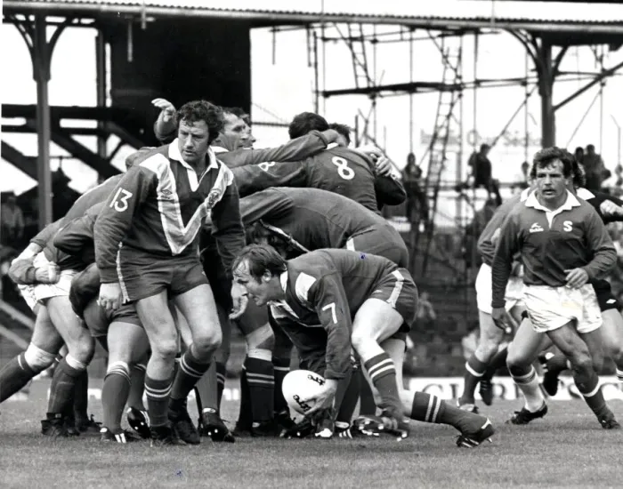 Framed Print : Sport - Rugby - League - The Cardiff Blue Dragons Rugby League team - Dragons No 7 K