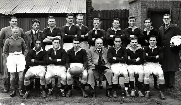 Framed Print : Sport - Rugby - League - The Cardiff Rugby League team to play Ystradgynlais