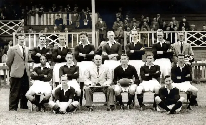Framed Print : Sport - Rugby - League - The Cardiff Rugby League team taken before their match against